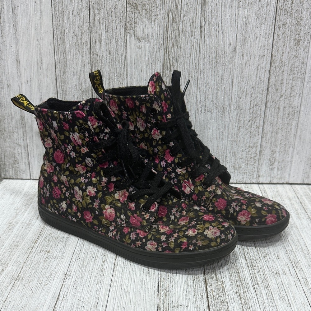 Dr. Martens Hackney Floral Canvas High-Top Sneaker
